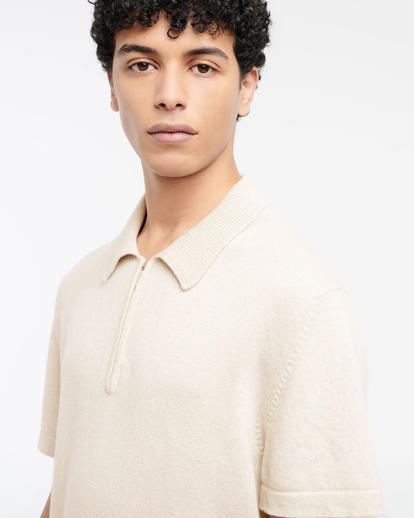Barrie B Label cashmere zip-neck top