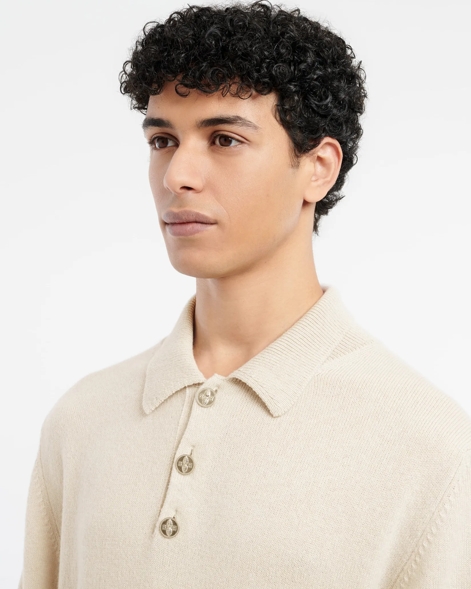 Barrie B Label polo-collar sweater in cashmere