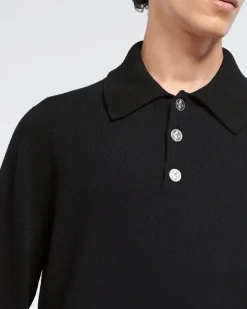 Barrie B Label polo-collar sweater in cashmere