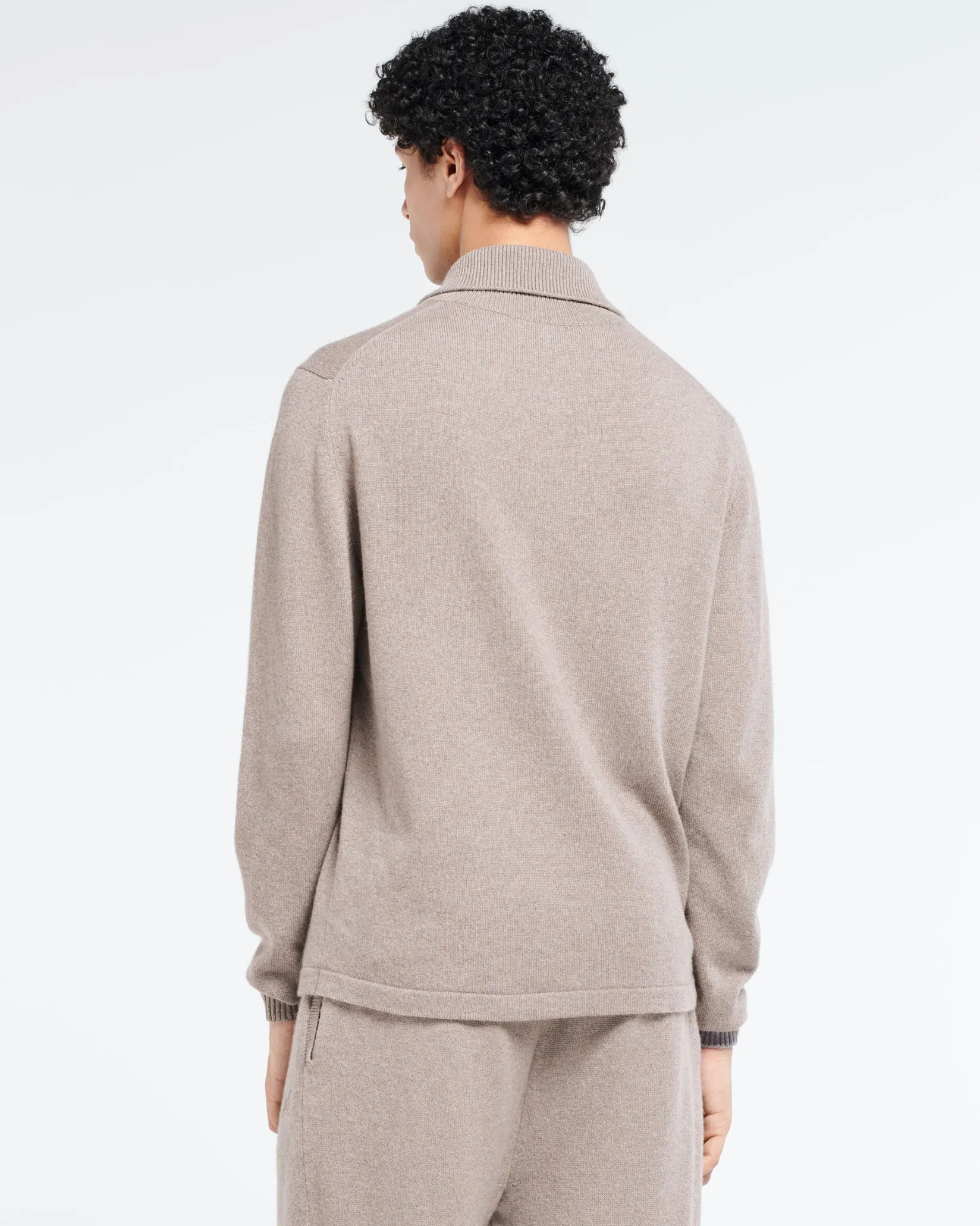 Barrie B Label polo-collar sweater in cashmere