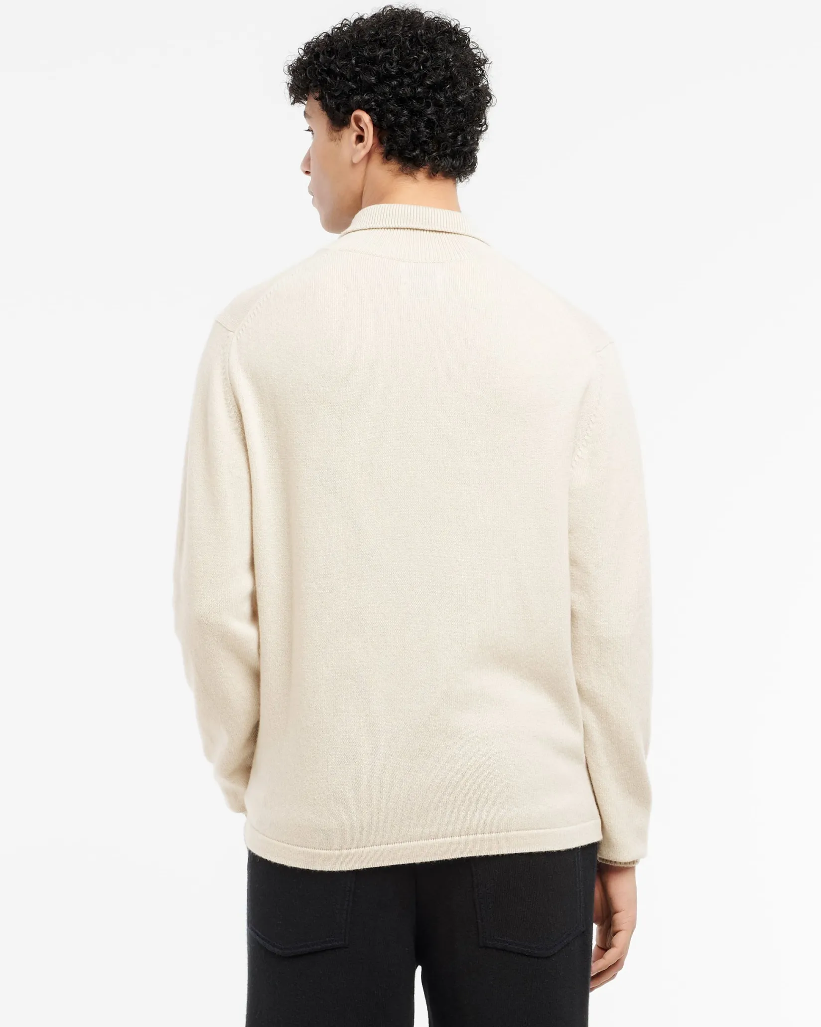 Barrie B Label polo-collar sweater in cashmere