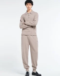 Barrie B Label polo-collar sweater in cashmere