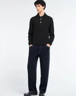 Barrie B Label polo-collar sweater in cashmere