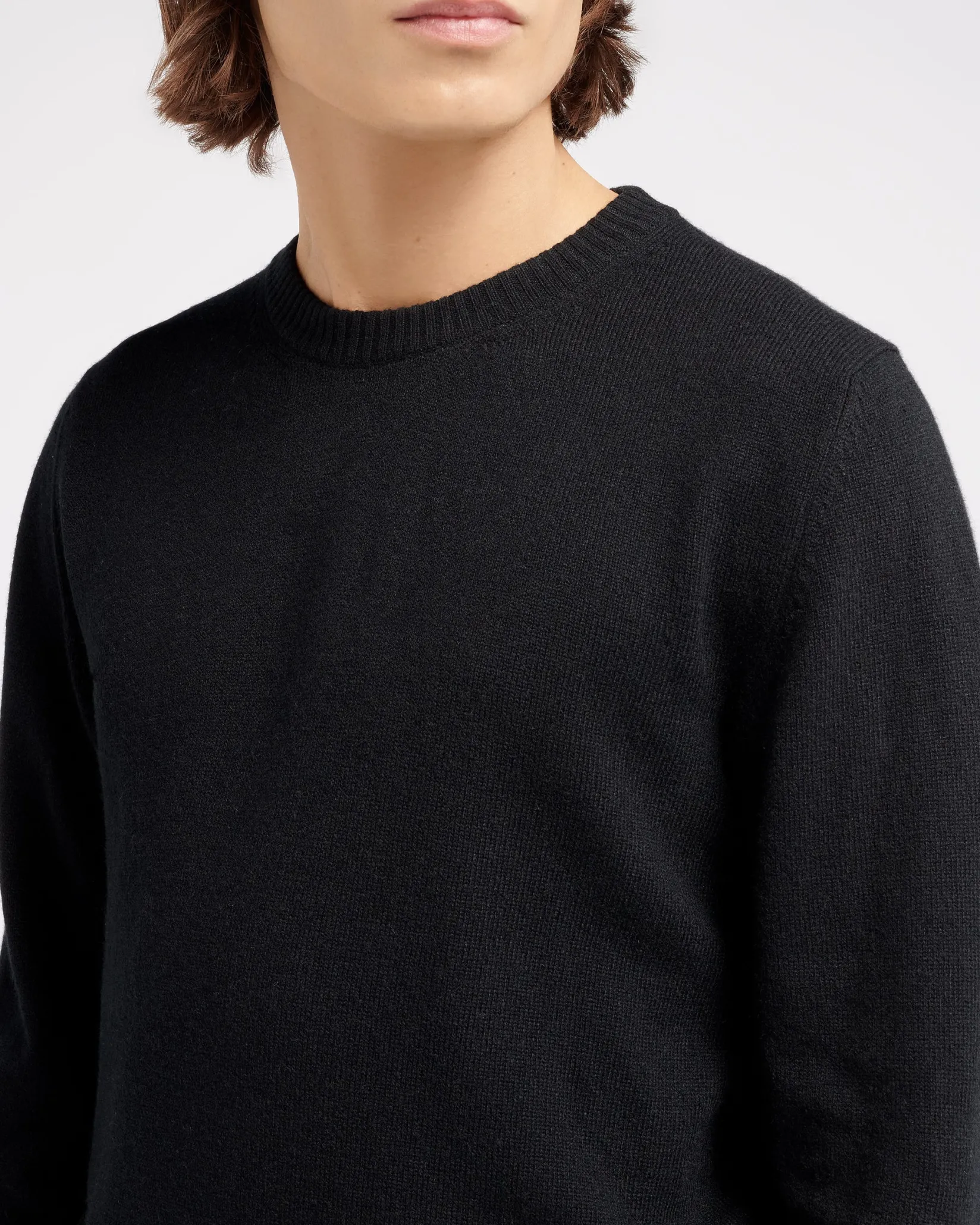 Barrie B Label round-neck cashmere jumper