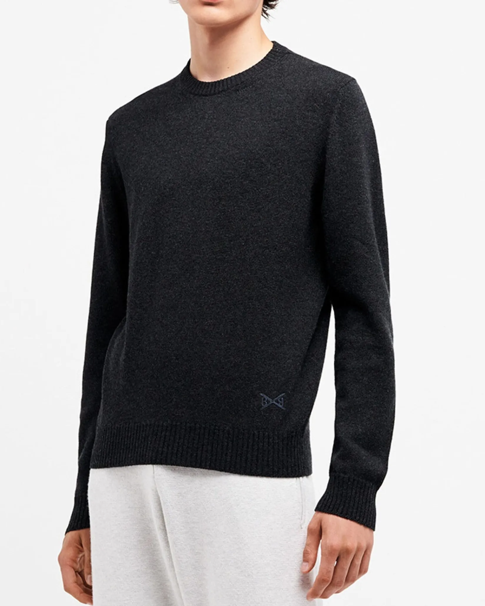 Barrie B Label round-neck cashmere jumper