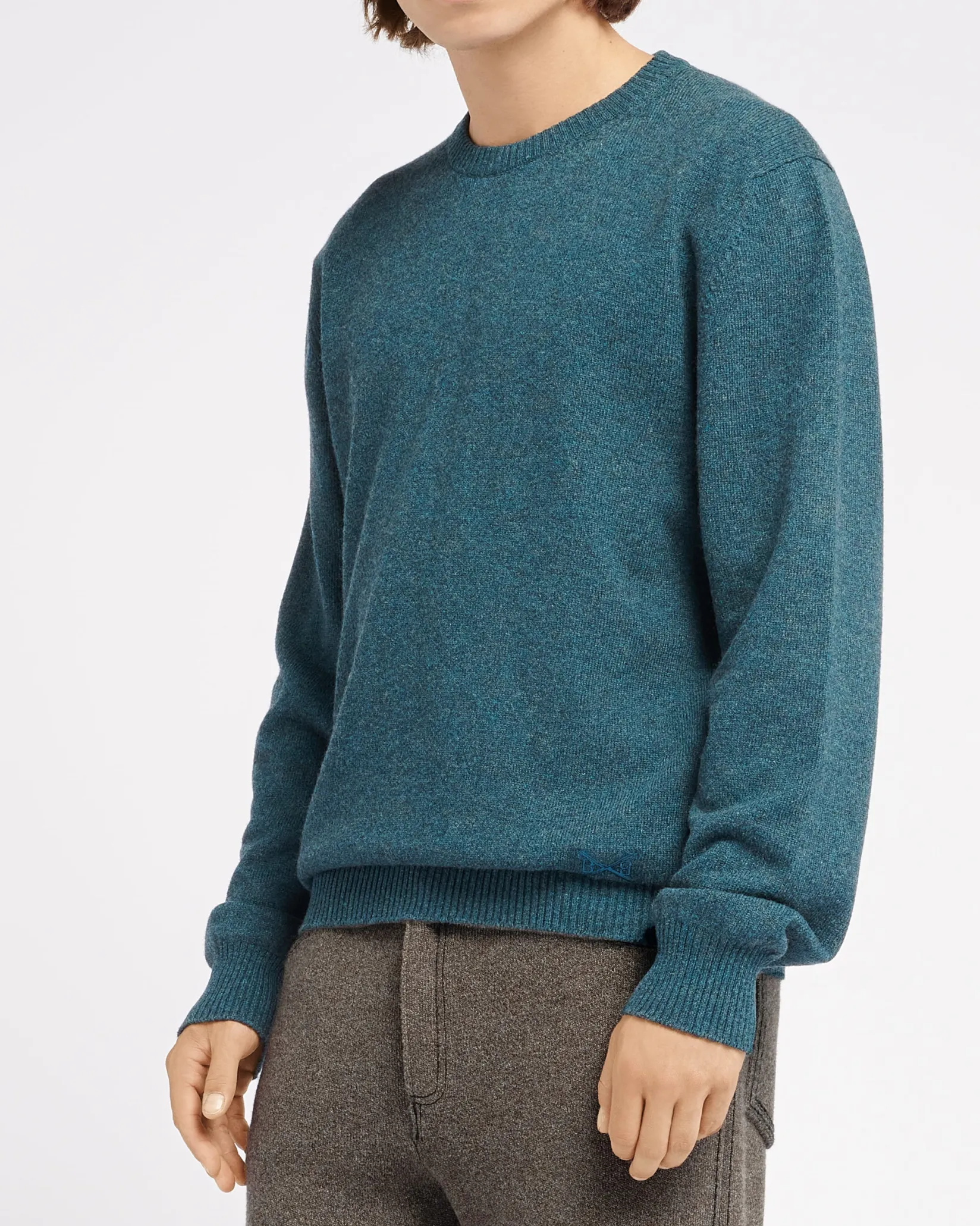 Barrie B Label round-neck cashmere jumper