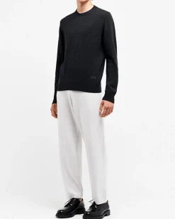 Barrie B Label round-neck cashmere jumper
