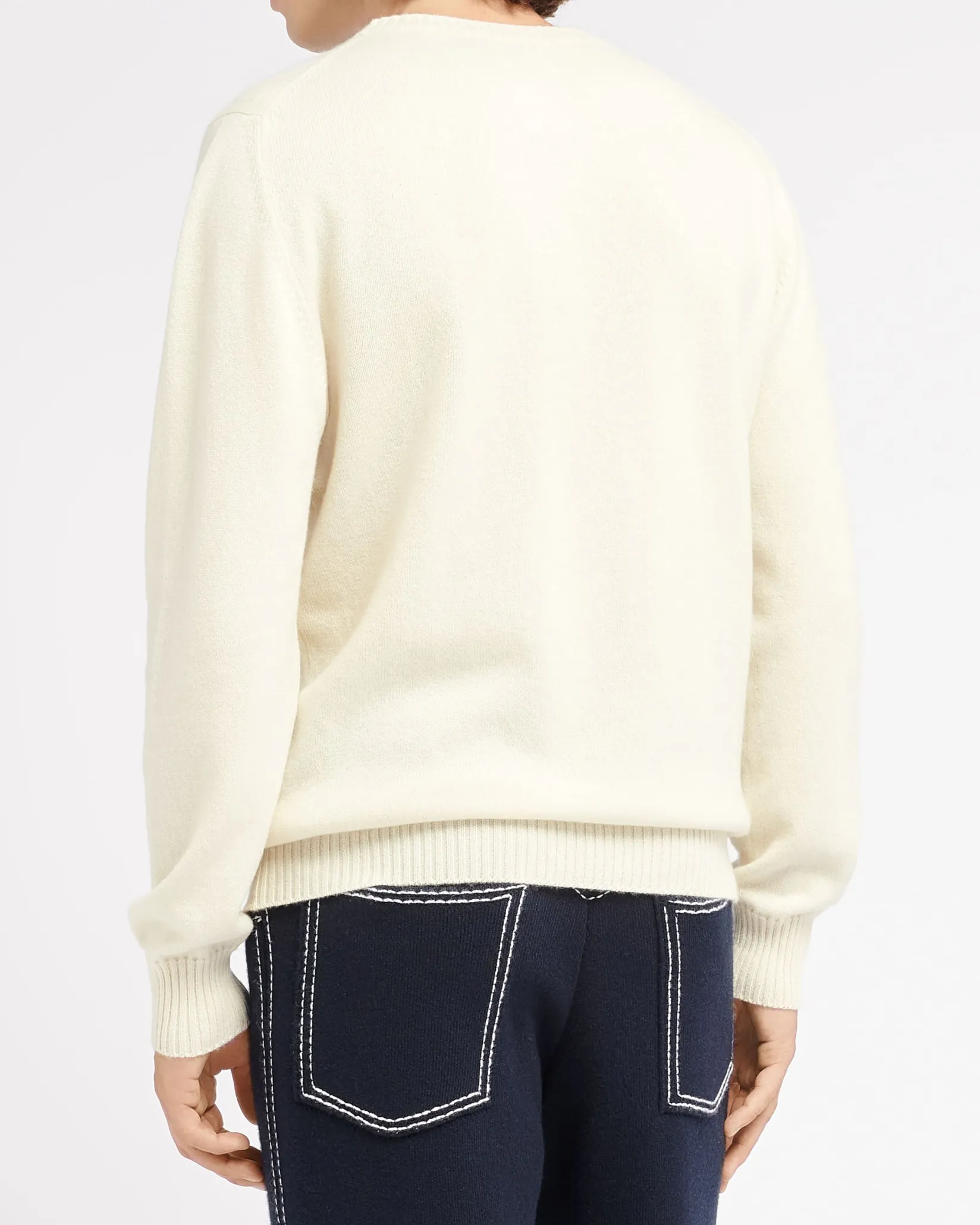 Barrie B Label round-neck cashmere jumper