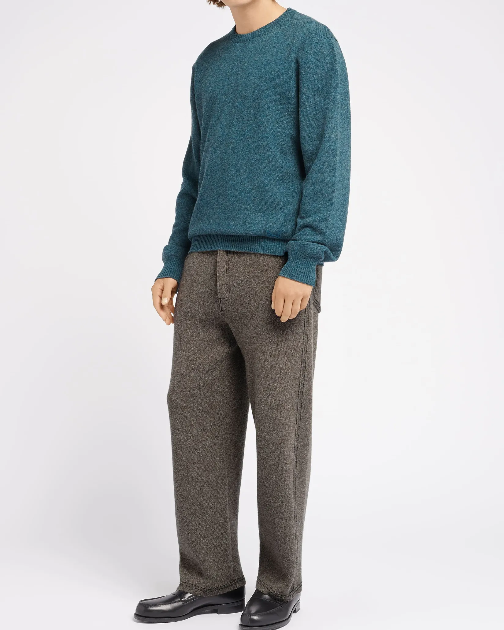 Barrie B Label round-neck cashmere jumper