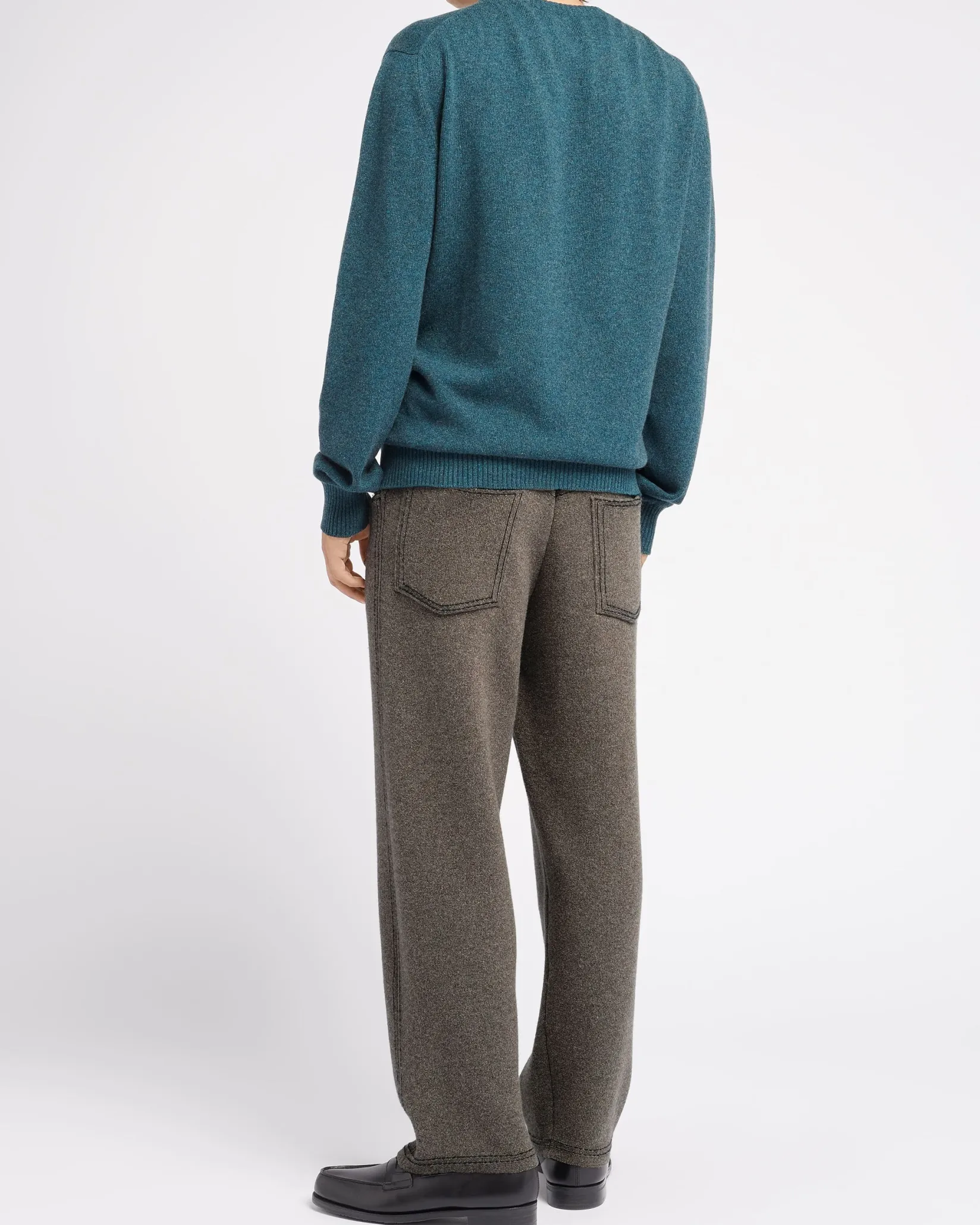 Barrie B Label round-neck cashmere jumper