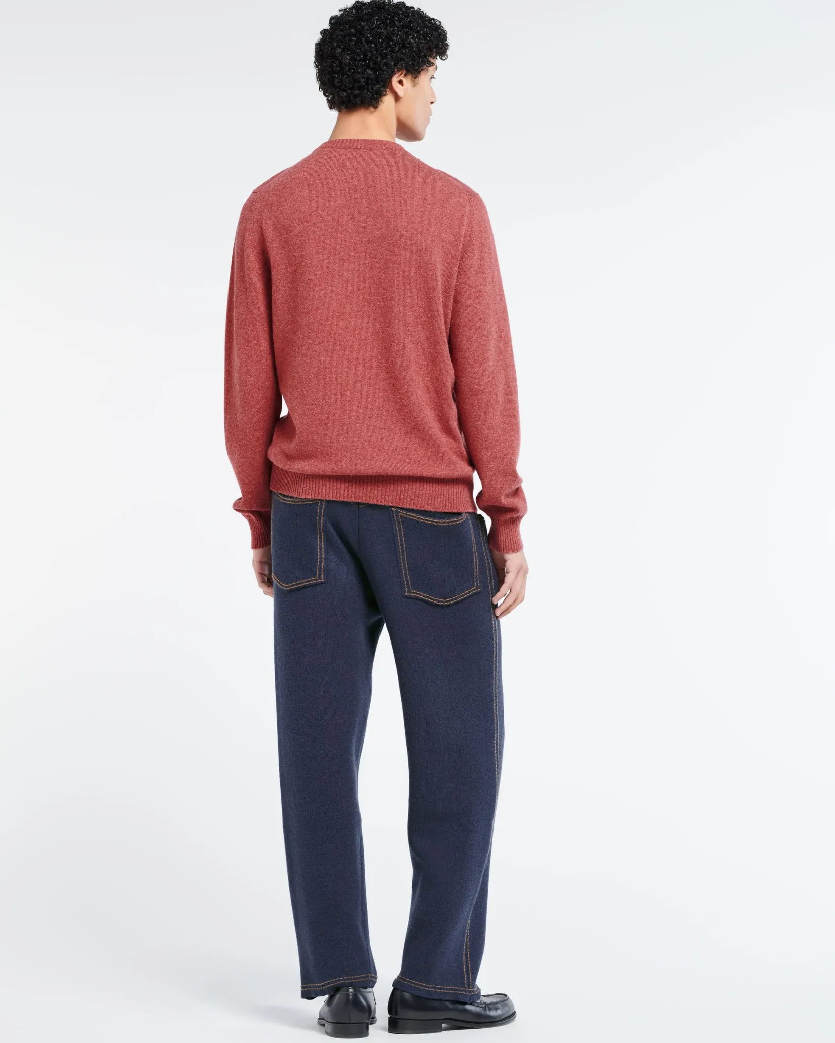 Barrie B Label round-neck cashmere jumper