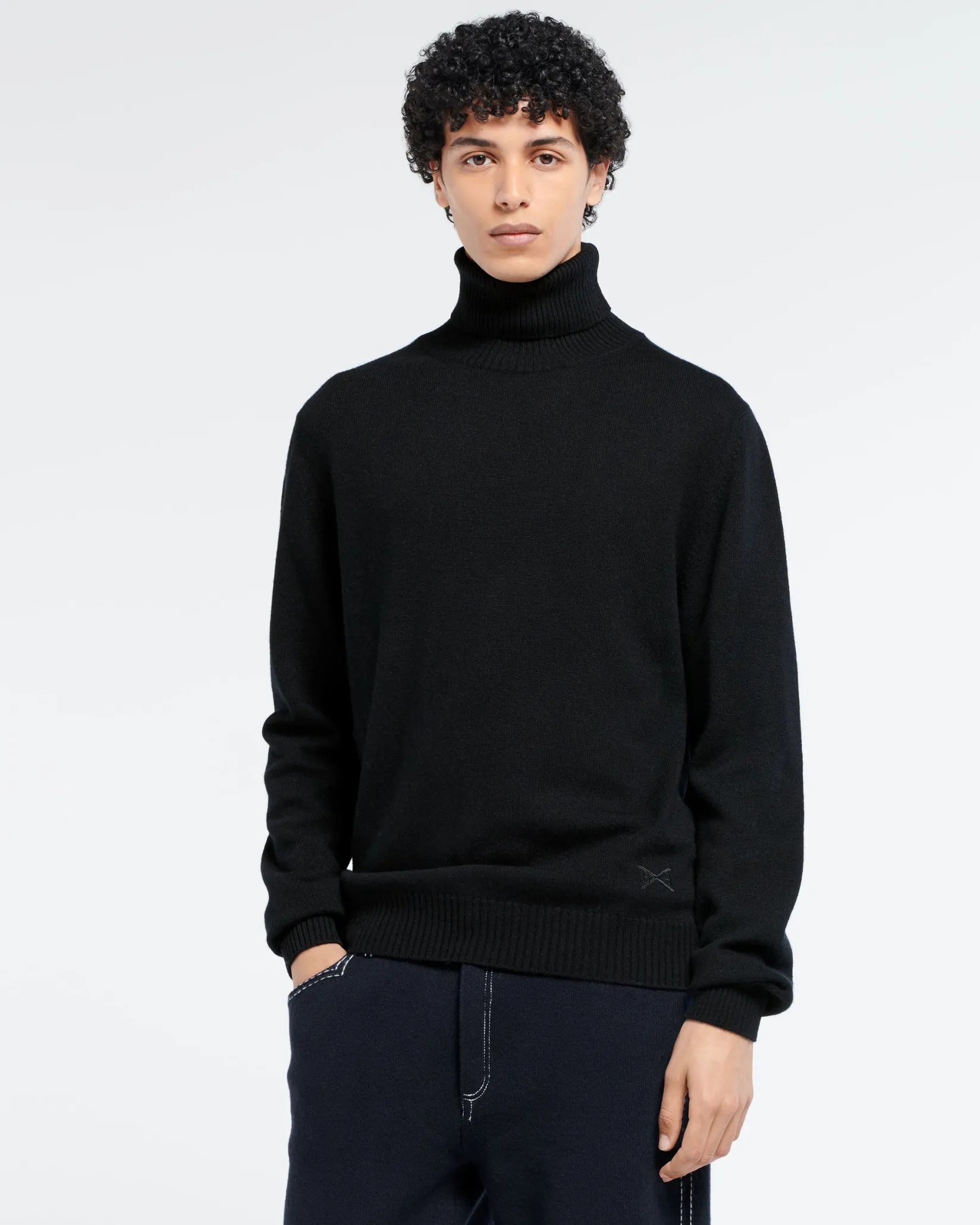 Barrie B Label turtleneck cashmere jumper