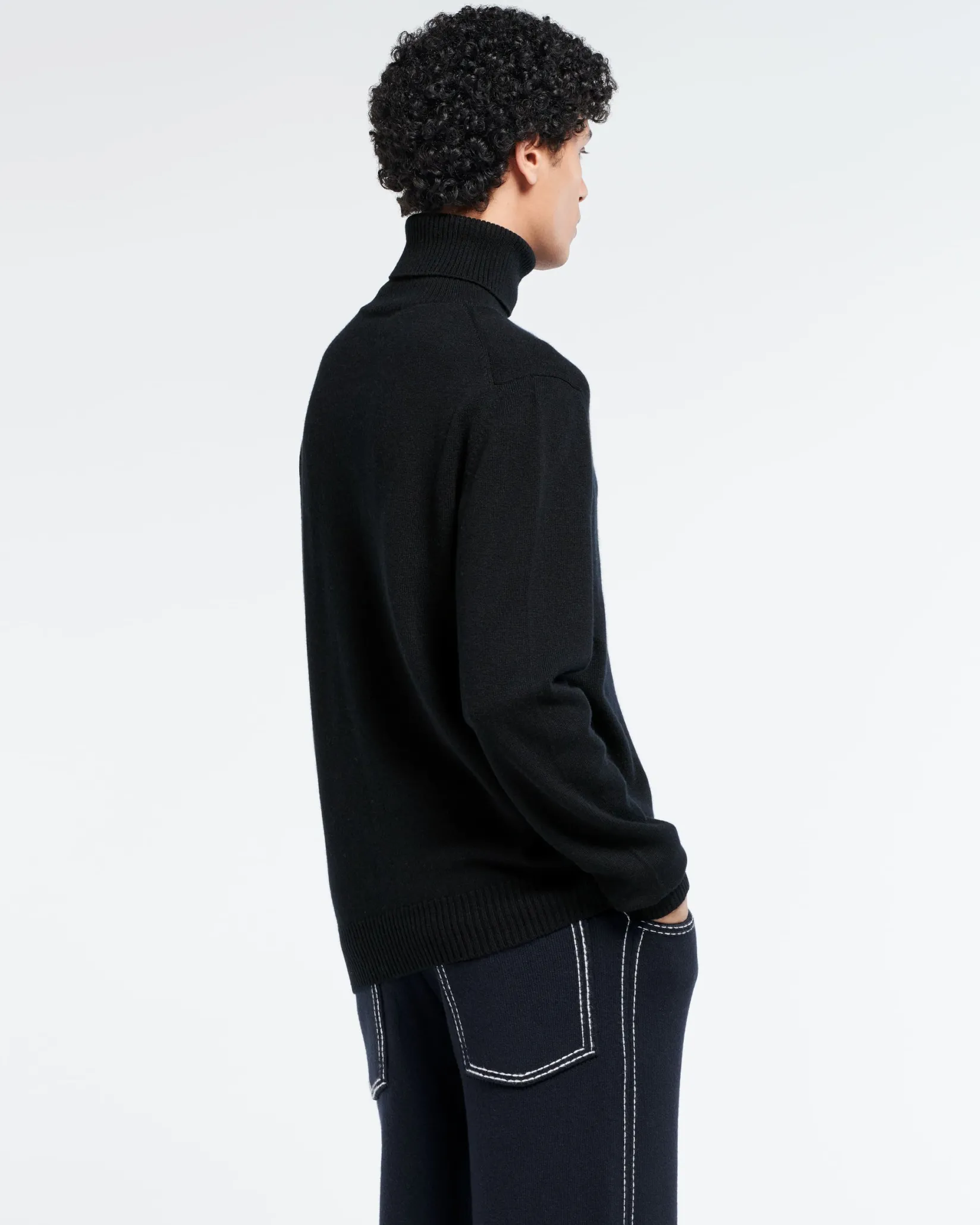 Barrie B Label turtleneck cashmere jumper