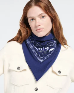 Women Barrie Bandana in cashmere and cotton