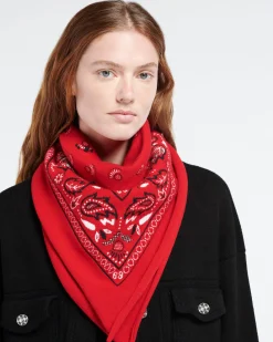 Women Barrie Bandana in cashmere and cotton