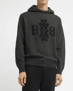 Barrie 3D logo cashmere hoodie