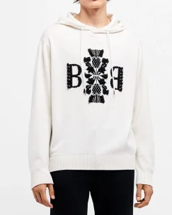 Barrie 3D logo cashmere hoodie