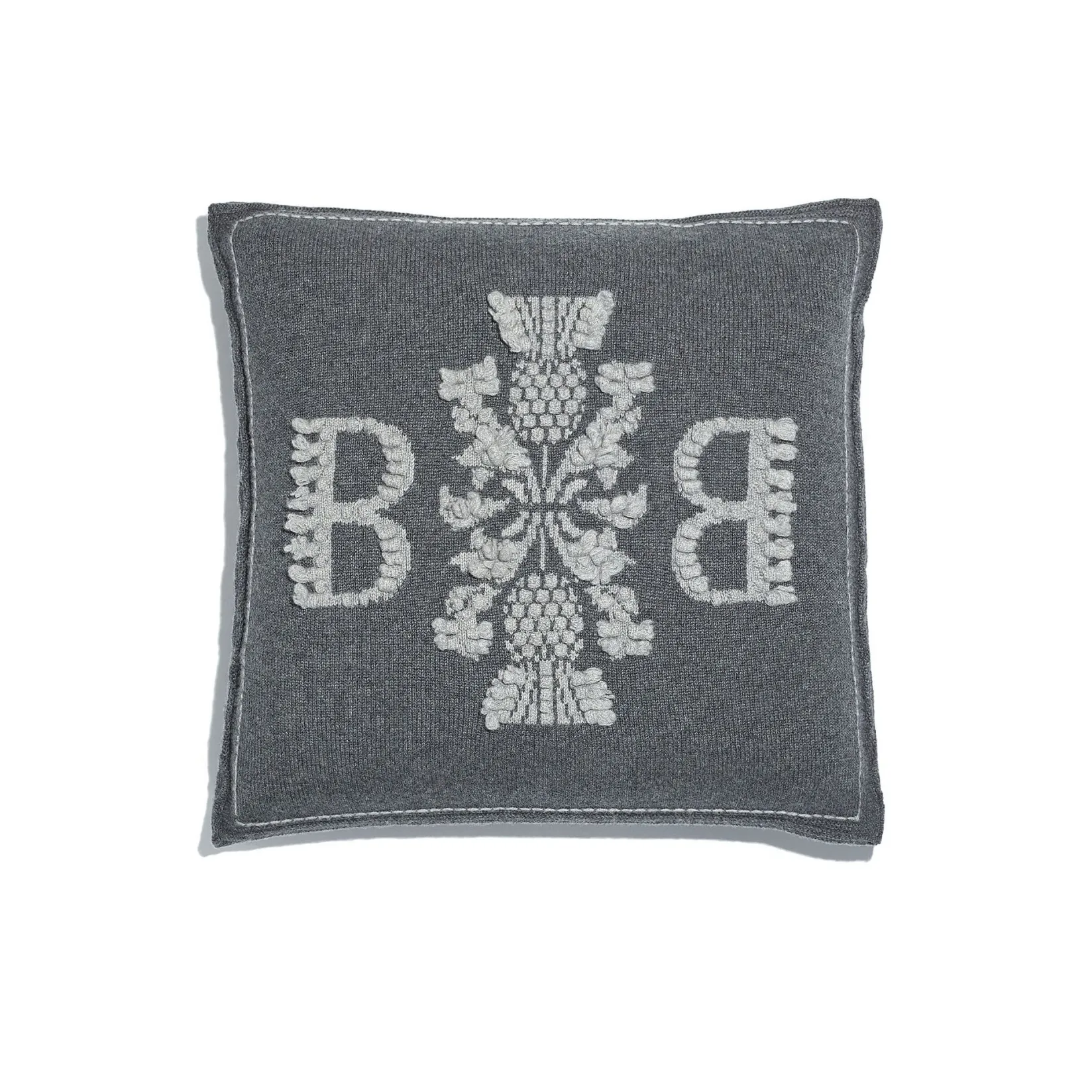 Women Barrie logo cashmere cushion