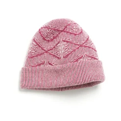 Women Barrie Beanie hat in cashmere with a monogram motif