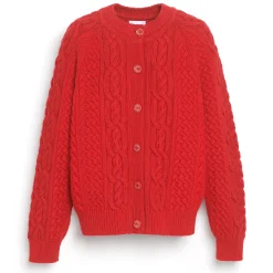 Women Barrie Cable-knit cashmere cardigan