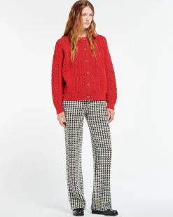 Women Barrie Cable-knit cashmere cardigan