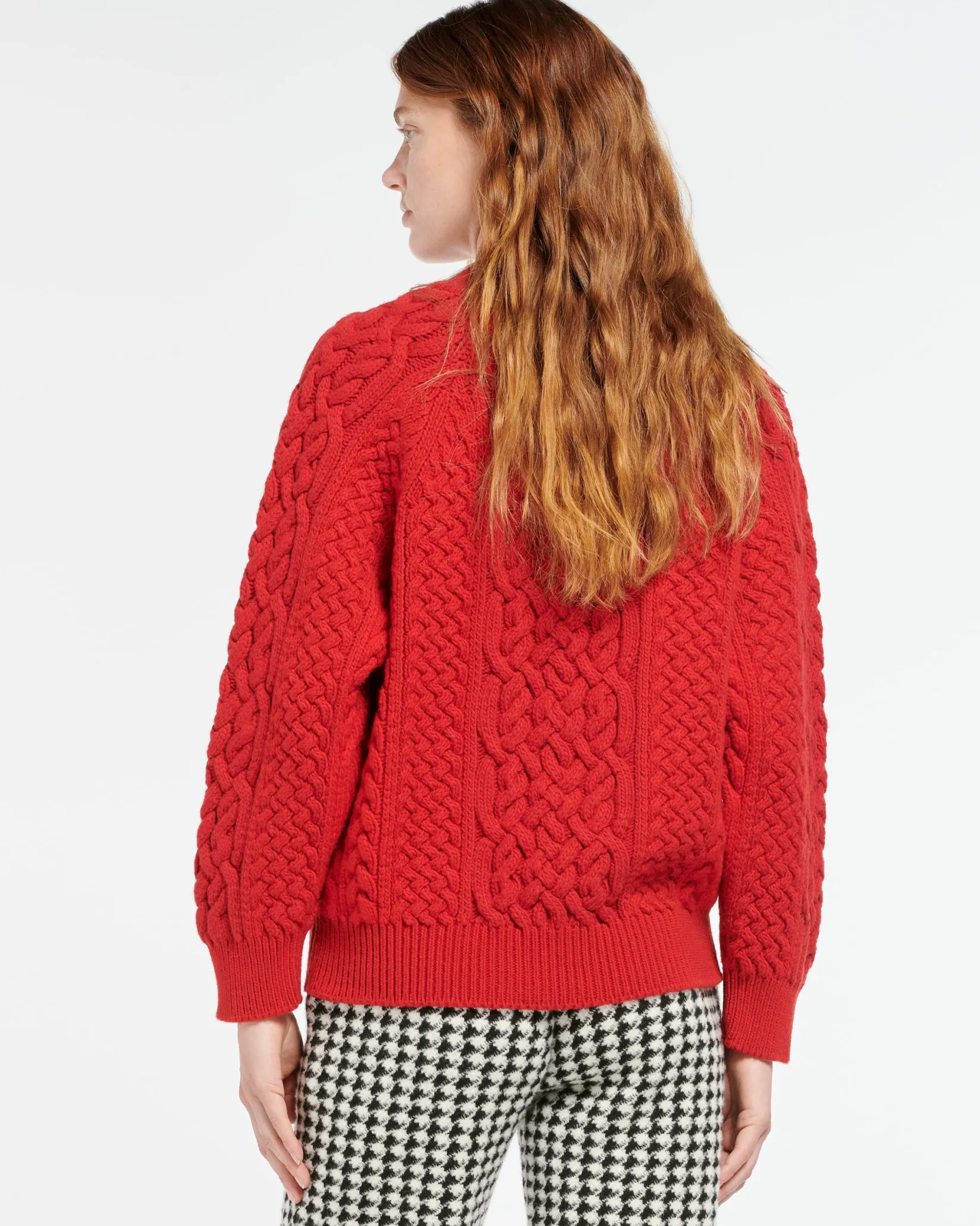 Women Barrie Cable-knit cashmere jumper