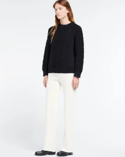 Women Barrie Cable-knit cashmere jumper