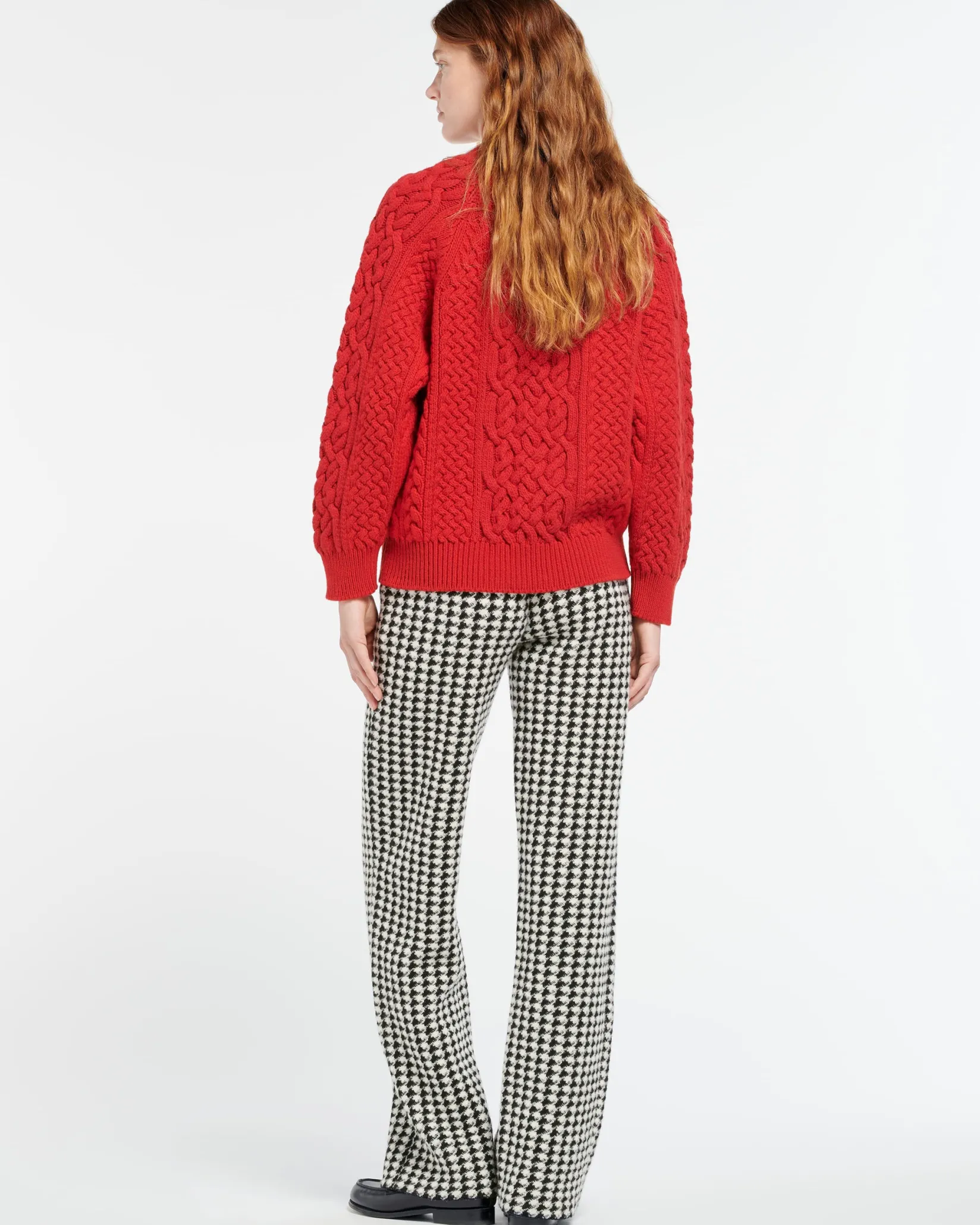 Women Barrie Cable-knit cashmere jumper