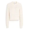 Women Barrie Cardigan in cashmere and wool with a graphic motif