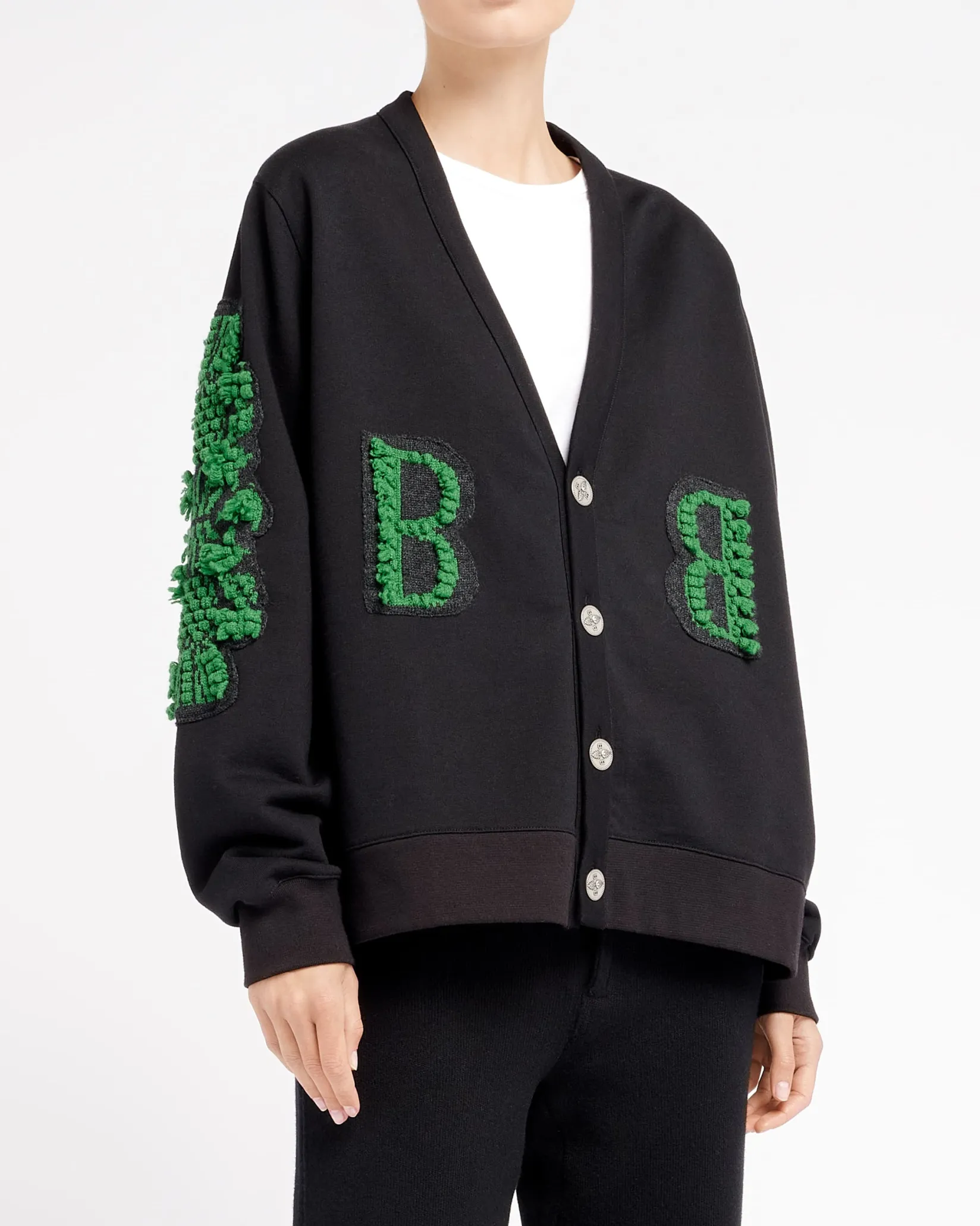 Women Barrie Cardigan in cotton with a cashmere B logo