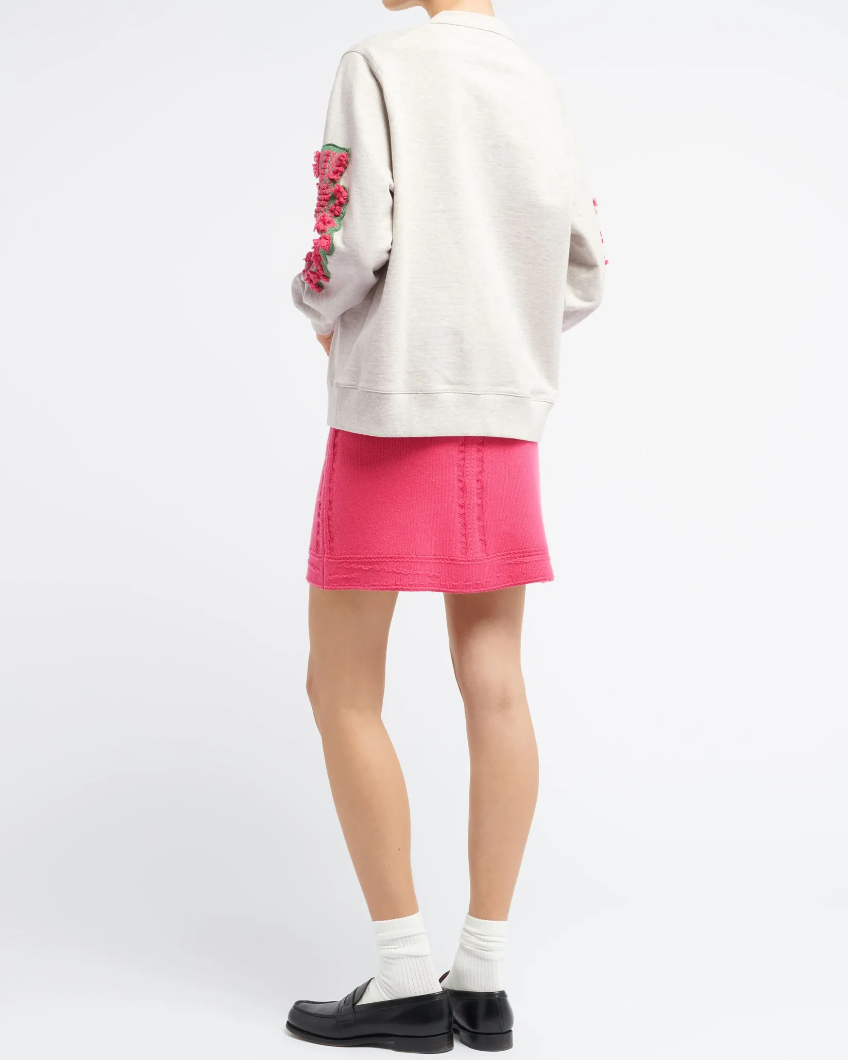 Women Barrie Cardigan in cotton with a cashmere B logo