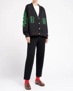 Women Barrie Cardigan in cotton with a cashmere B logo