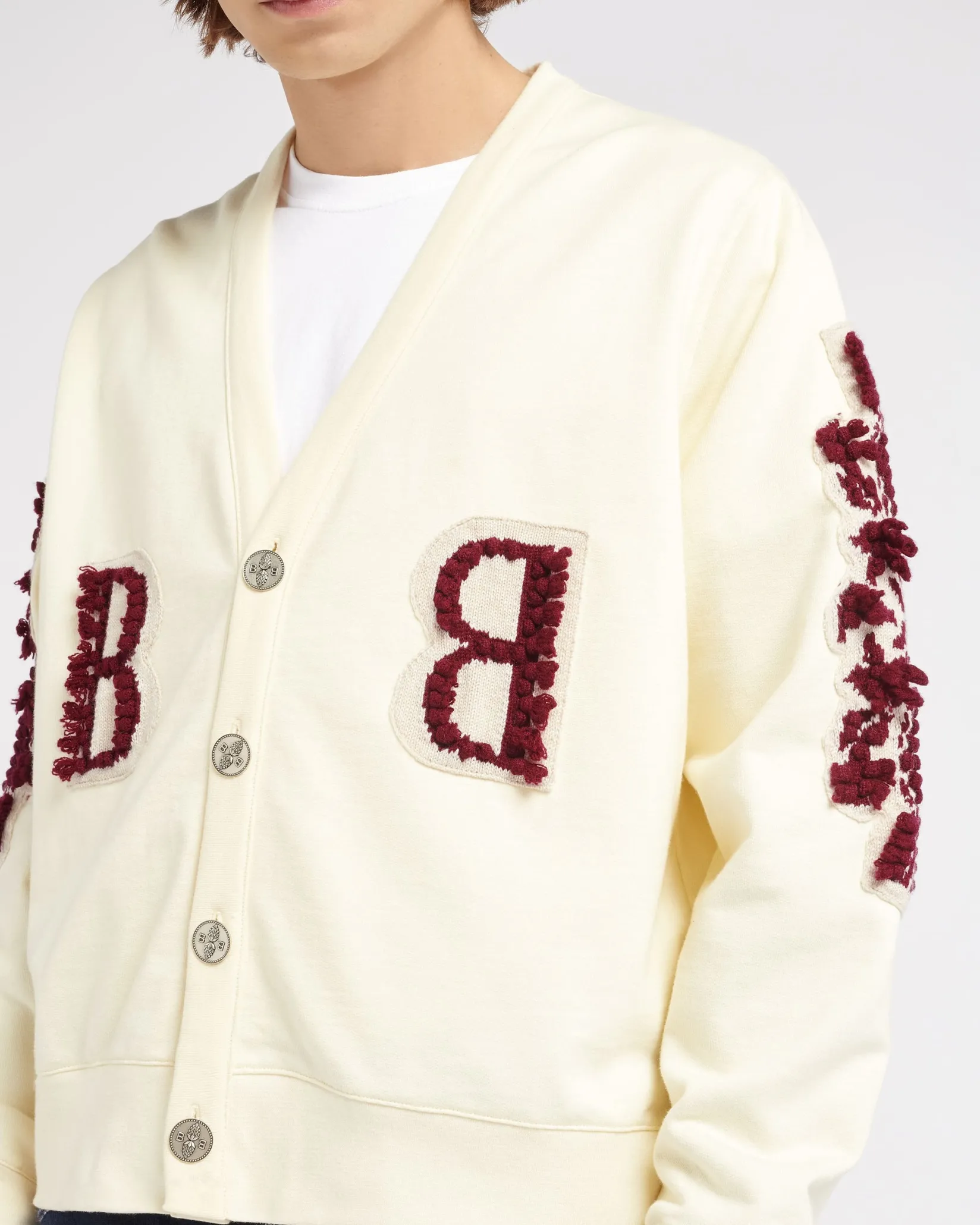 Women Barrie Cardigan in cotton with a cashmere B logo