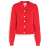 Women Barrie Cashmere and cotton cardigan with an all-over motif