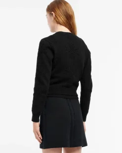Women Barrie Cashmere and cotton cardigan with an all-over motif