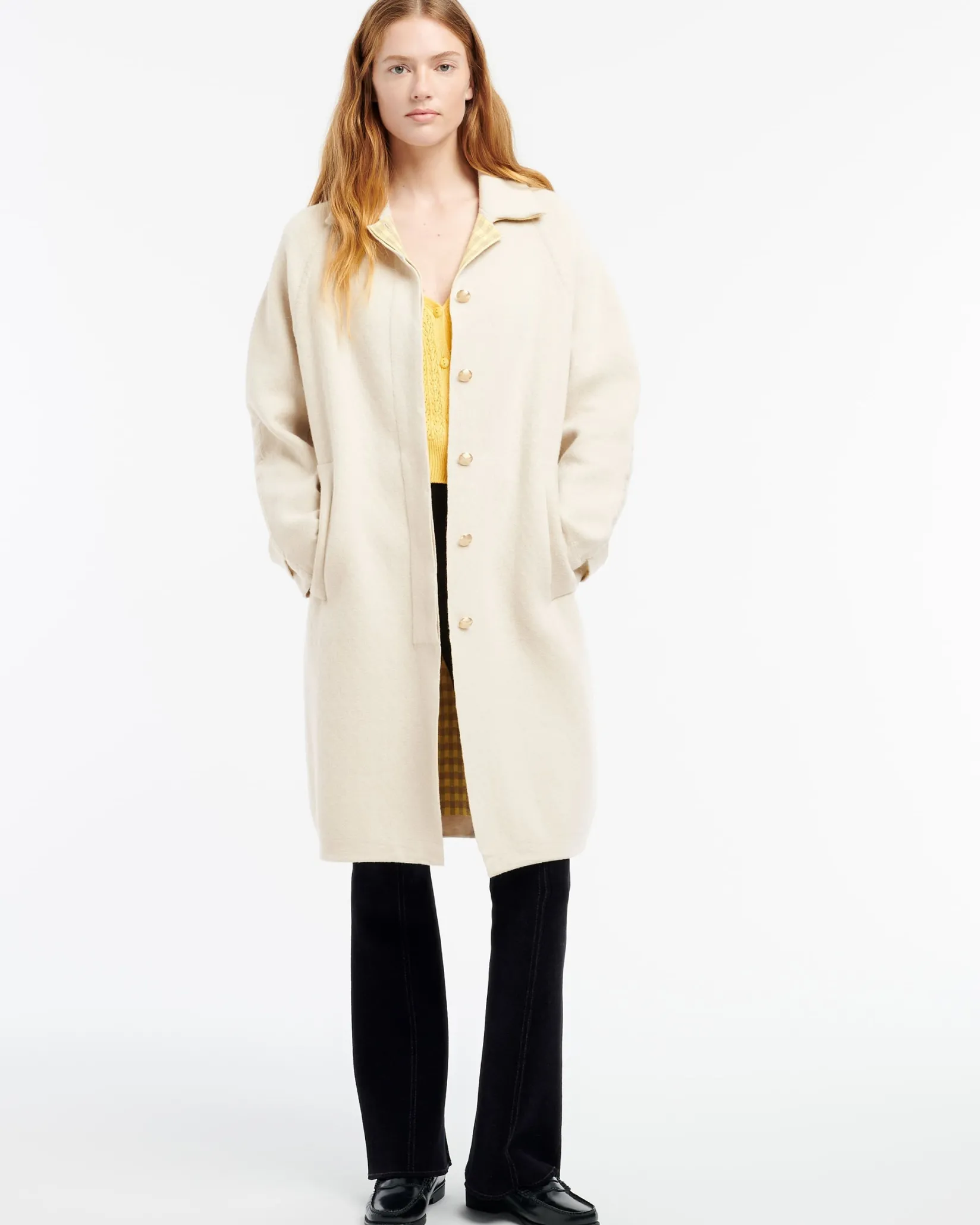 Women Barrie Cashmere and cotton coat
