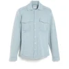 Barrie Cashmere and cotton Denim overshirt
