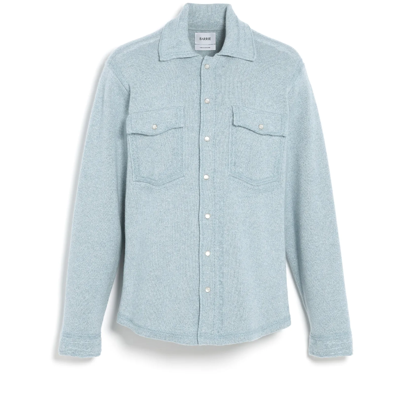 Barrie Cashmere and cotton Denim overshirt