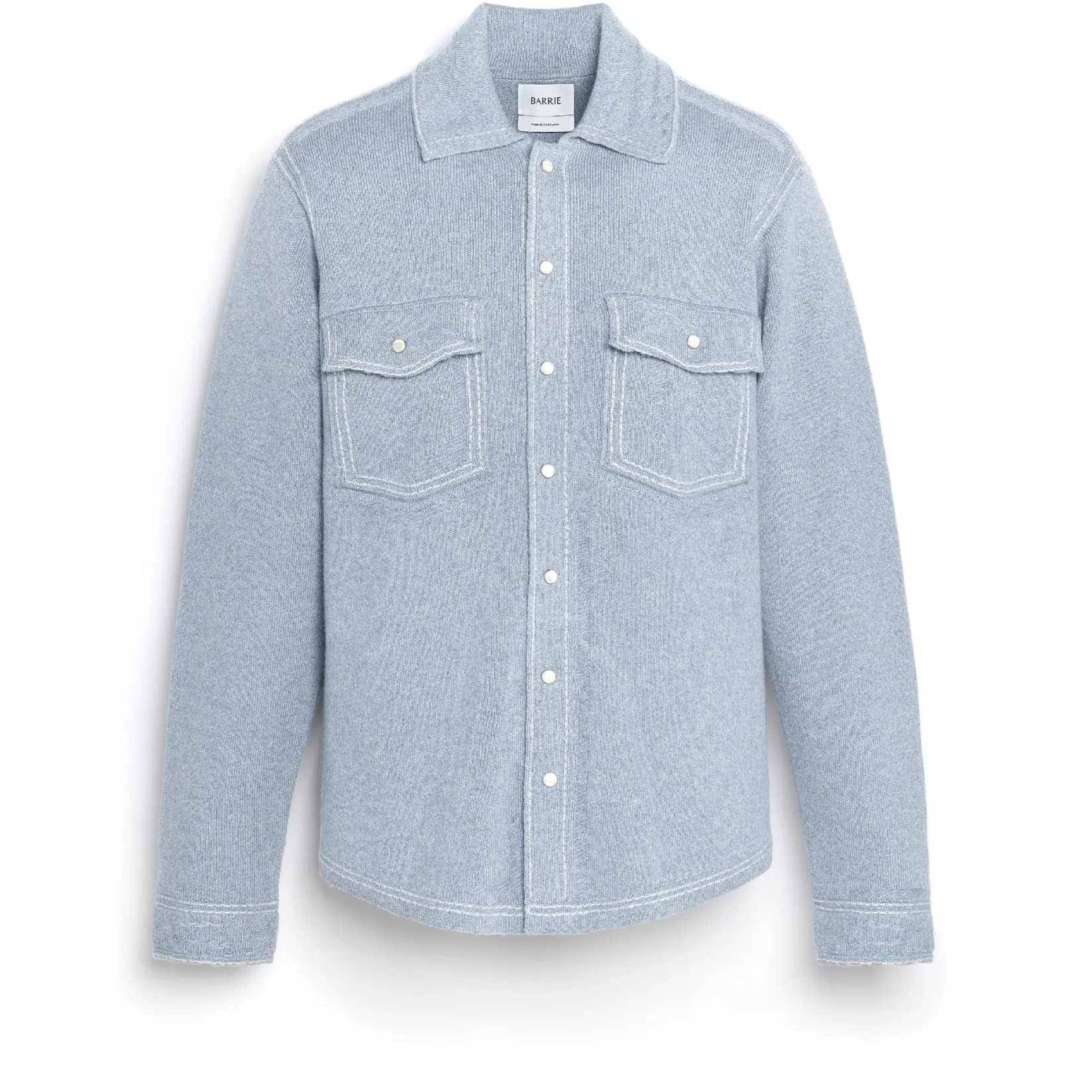 Barrie Cashmere and cotton Denim overshirt