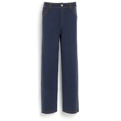 Barrie Cashmere and cotton Denim trousers