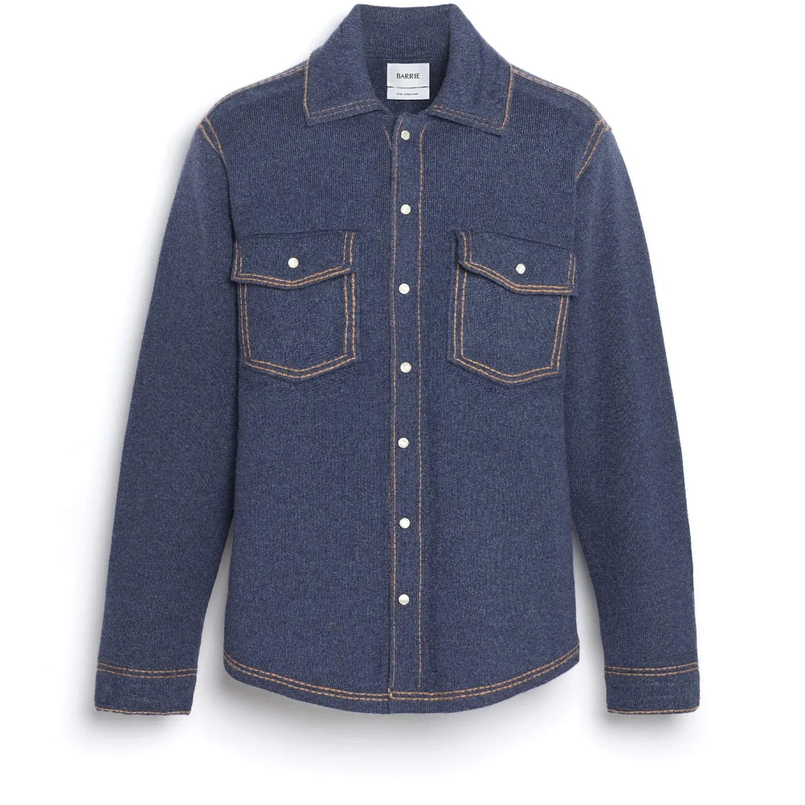 Barrie Cashmere and cotton Denim overshirt