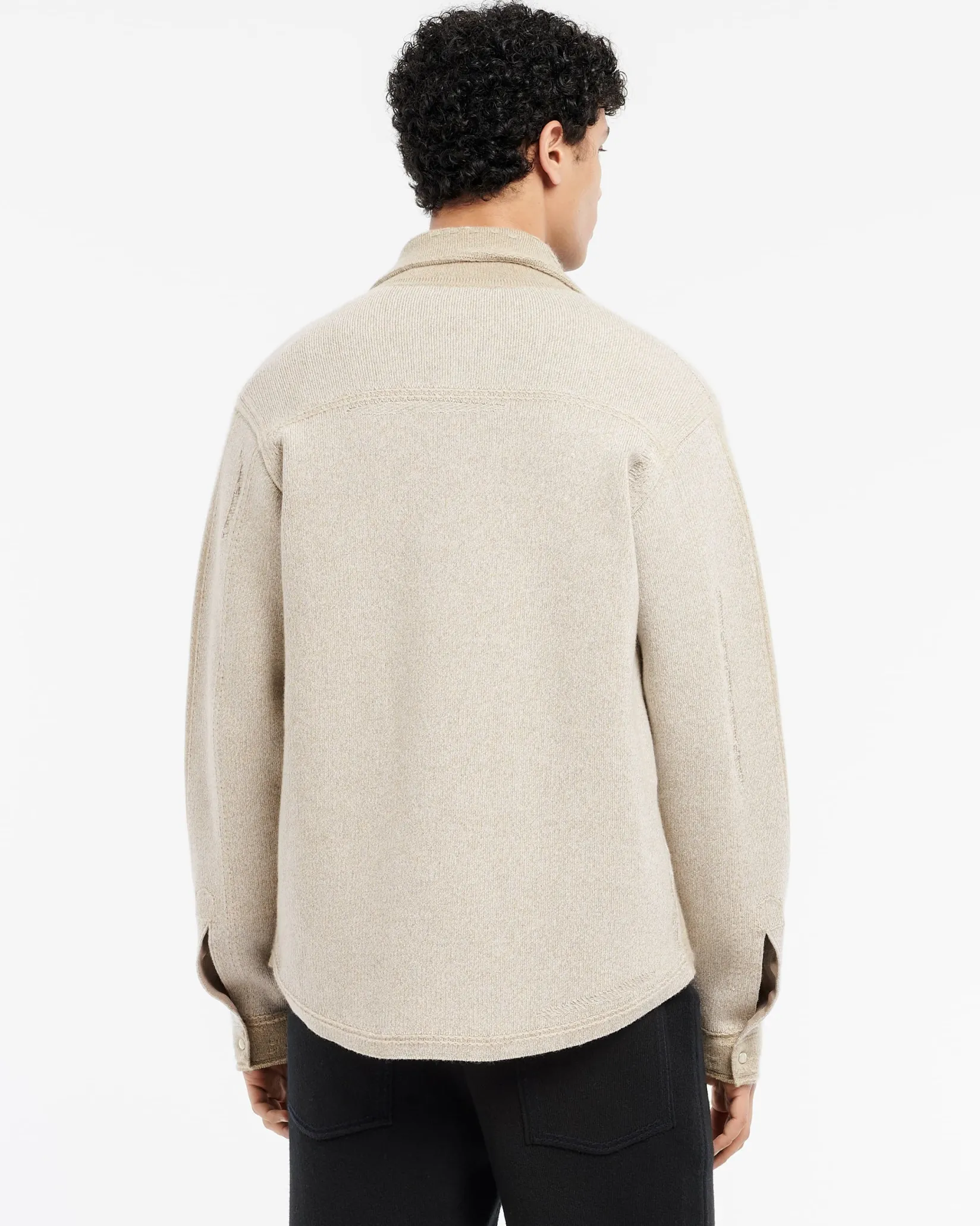 Barrie Cashmere and cotton Denim overshirt