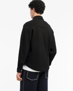 Barrie Cashmere and cotton Denim overshirt