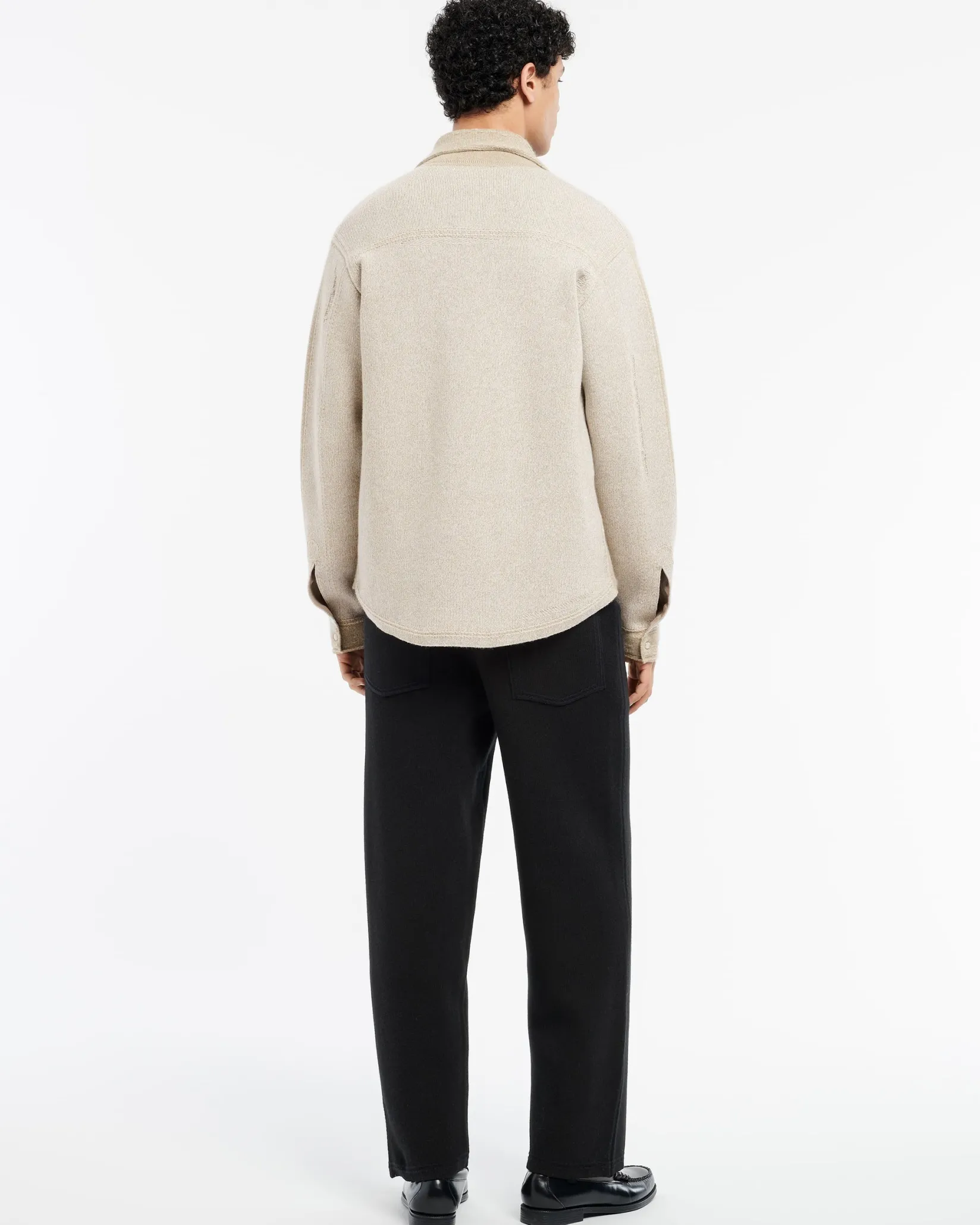 Barrie Cashmere and cotton Denim overshirt