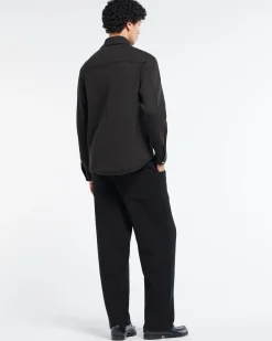 Barrie Cashmere and cotton Denim overshirt