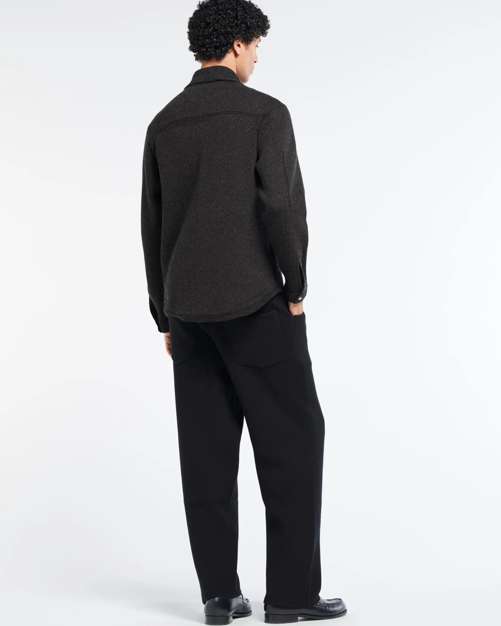 Barrie Cashmere and cotton Denim overshirt