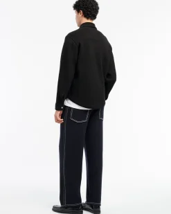 Barrie Cashmere and cotton Denim overshirt