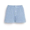 Women Barrie Cashmere and cotton gingham shorts