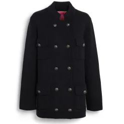 Women Barrie Cashmere and cotton military-style jacket