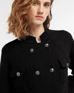 Women Barrie Cashmere and cotton military-style jacket